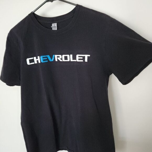 Gildan Soft Style Mens Chevrolet Graphix Black T-Shirt Size Medium - Picture 3 of 8